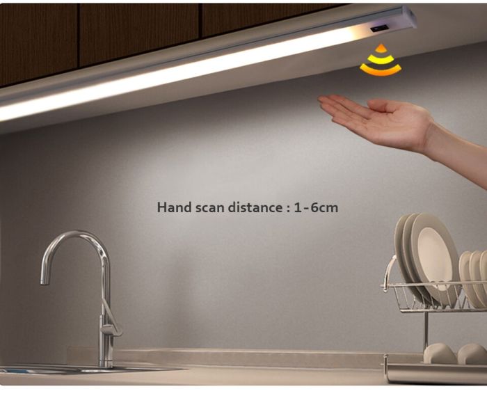 LED підсвітка на кухню, готовий комплект з кріпленнями та блоком живлення 