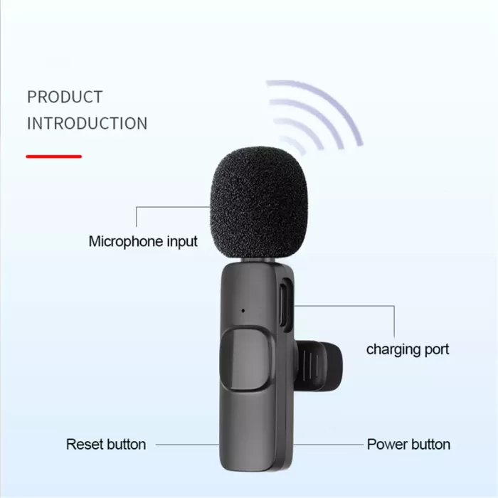 Мікрофон для блогерів бездротовий Type C в комплекті 2 шт. 