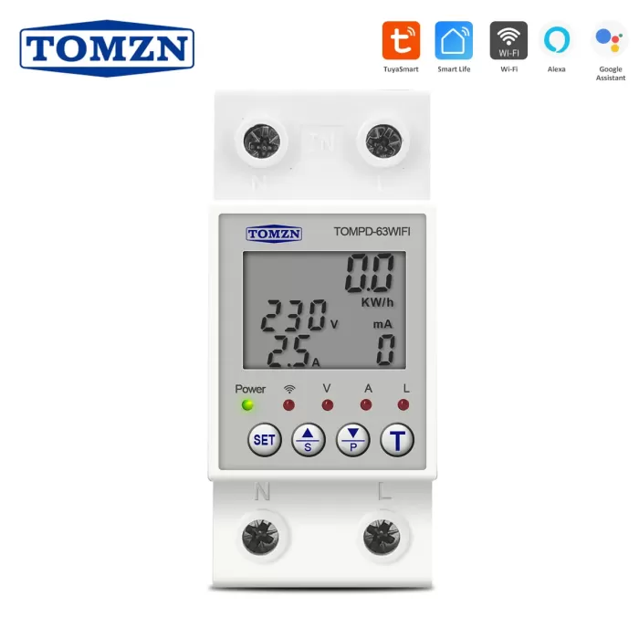 TOMZN TOMPD-63WIFI - Розумний Wi-Fi лічильник/реле/автомат
